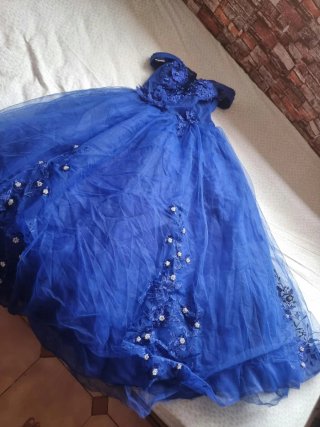 Vestido de 15 años azul