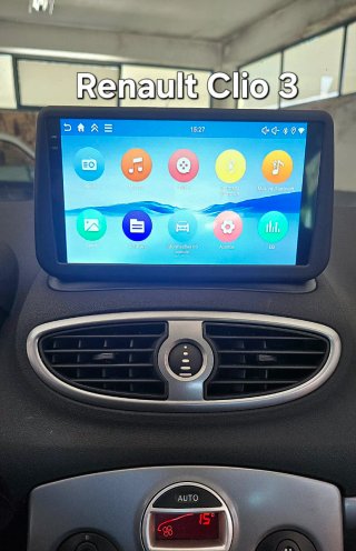 Rádio Renault Clio 3 Android com GPS + Carplay