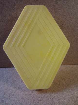 Antigua Caja Luces Coche Renault Blanca Amarilla