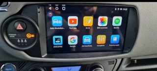 Rádio Toyota Yaris Android com GPS + Carplay