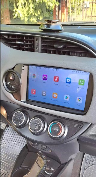 Rádio Toyota Yaris Android com GPS + Carplay
