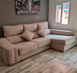 Sofá Chaiselongue Beige