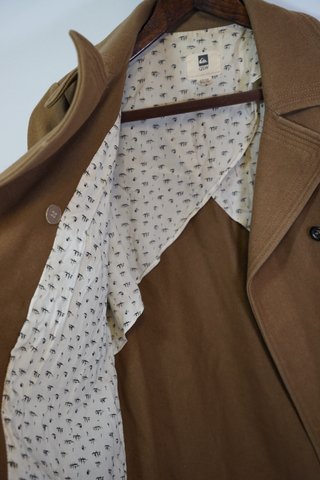 Abrigo Peacoat Quiksilver de Lana