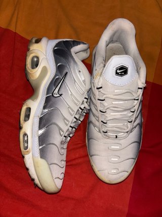 Zapatilla nike tn blancas y grises