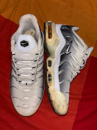 Zapatilla nike tn blancas y grises