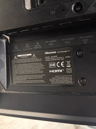 Hisense 50” Smart TV 4K UHD