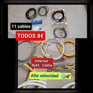 12 cavi HDMI, RJ45 e antenna TV