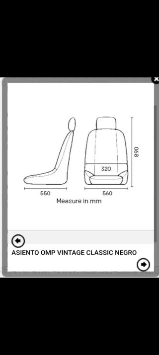 Asientos Clásicos OMP vintage (Par)