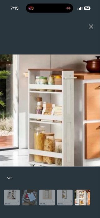 Mueble estrecho VASAGLE 15P cm