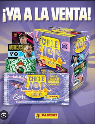 Cambio Cromos Chicle Liga Este 2026-27 Panini