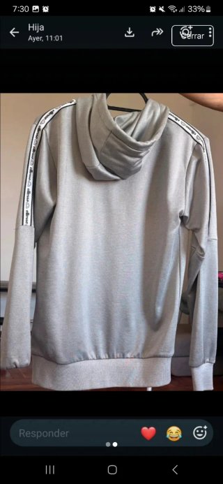 Sudadera Ellesse Gris con Cremallera