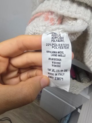 Jersey flores margaritas beige