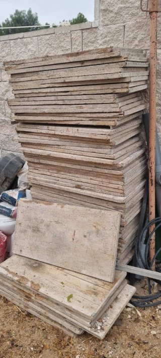 Tablas de encofrado de madera
