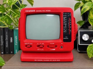 Televisor portátil vintage Oasis W5503 + Radio
