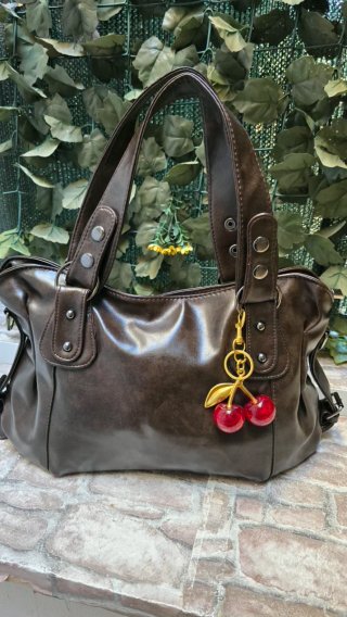 Borsa a spalla vintage marrone