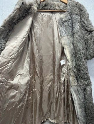 Abrigo Amaya Arzuaga Pelo Talla 40  Gris