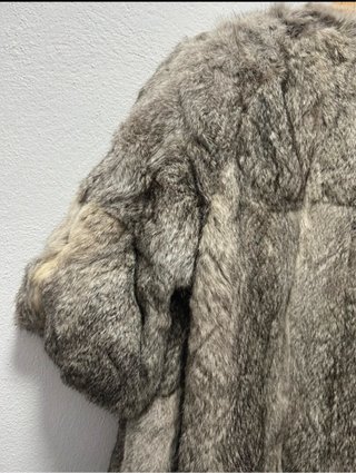 Abrigo Amaya Arzuaga Pelo Talla 40  Gris