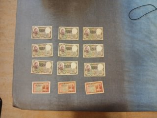 Billetes antiguos 50 y 10 pesetas