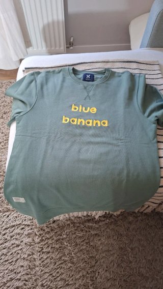 Sudadera Blue Banana XL Verde y Amarillo