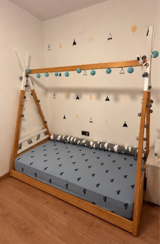 Cama Tipi Infantil de Madera