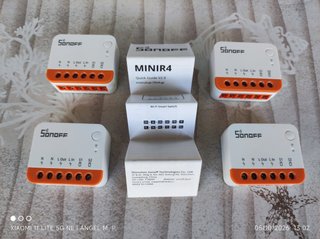 Lote 4 Interruptores Inteligentes Sonoff Mini R4