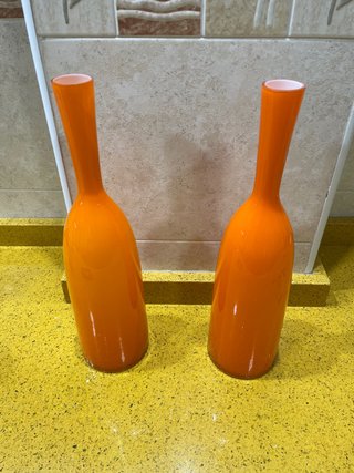 Set de 2 Jarrones Naranjas