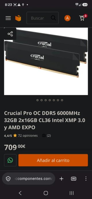 Memoria RAM Crucial Pro DDR5 32GB (2x16GB)