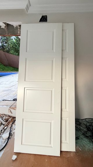 Puertas correderas blancas 82x243 cm