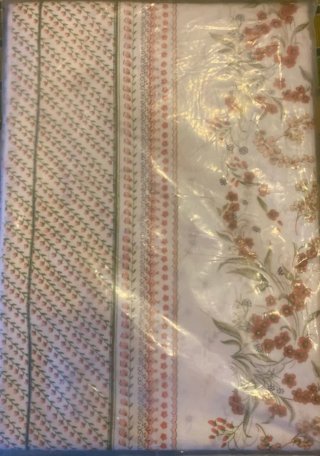Lenzuolo matrimoniale vintage cotone