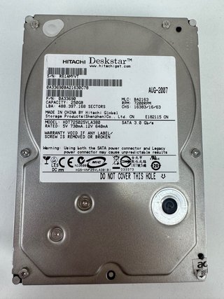 Disco Duro Hitachi 250GB SATA 7200 RPM