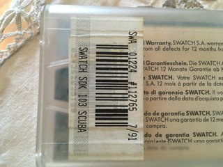 Swatch SDK 103 SCUBA