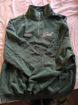 Sudadera Voll-Damm x Gods Brand Verde Talla L/XL
