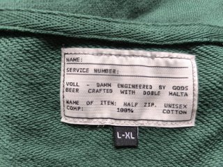 Sudadera Voll-Damm x Gods Brand Verde Talla L/XL