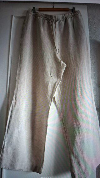 Pantalón de lino H&M beige