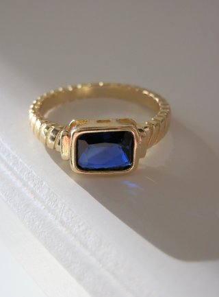 Anillo Chevalier Azul T8