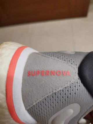 Zapatillas Adidas Supernova Gris Naranja