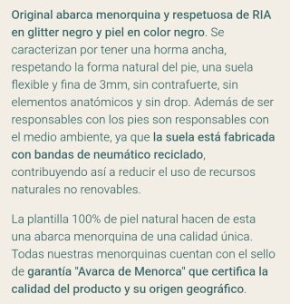 Menorquinas Ria con Brillo