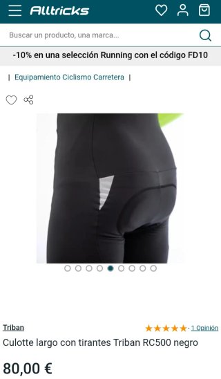 Culotte Invierno Triban RC500