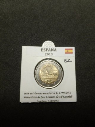 Moneda 2€ España El Escorial 2013 SC