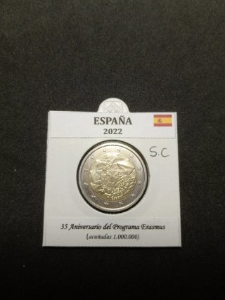 Moneda 2€ España 2022 Erasmus SC