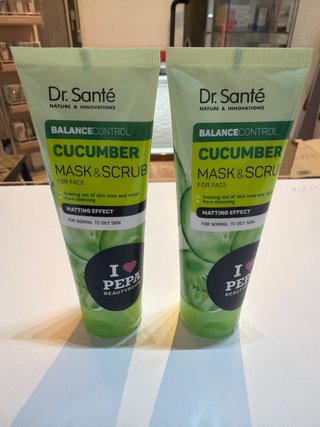 2 Exfoliantes Faciales Dr. Santé Cucumber
