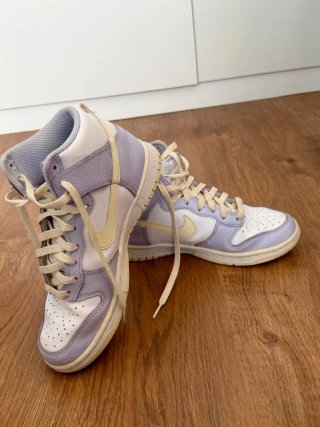 Nike Dunk High Beige/Morado