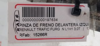 PINZA DE FRENO DELANTERA IZQUIERDA RENAULT TRAFIC FURGÓN L1H1 3,0T