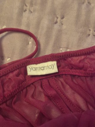Camisa de noite com detalhes em renda