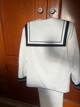 Traje comunión marinero blanco y negro