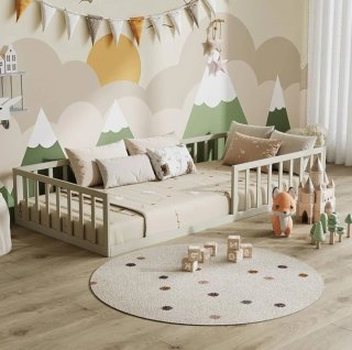 Cama Montessori con Barrera