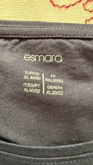 Camiseta Azul Marino Esmara Talla XL