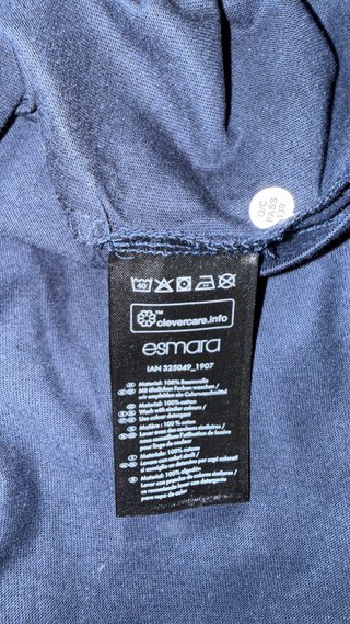 Camiseta Azul Marino Esmara Talla XL
