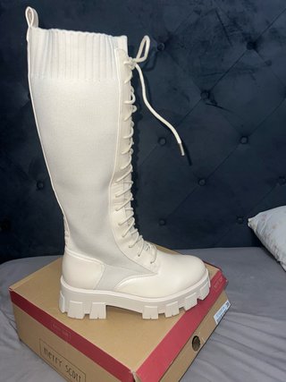 Botas Altas Blancas Merry Scott Talla 39