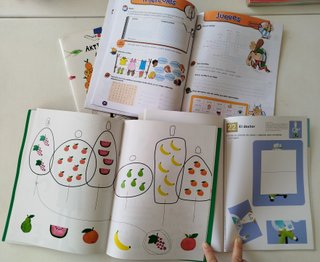 4 libros actividades niños. Aprendizaje divertido